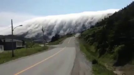 Mountains Covered with Fog
