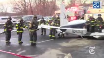 Atterrissage d'urgence d'un avion sur une autoroute du Bronx