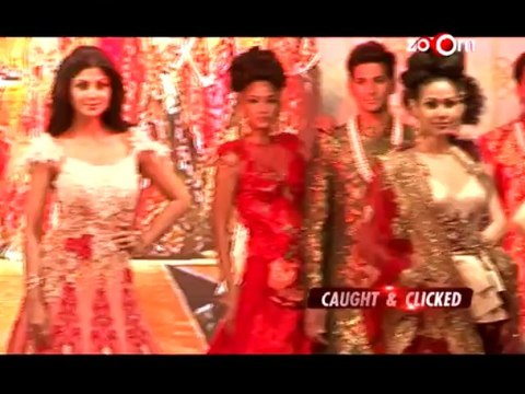 Shilpa Shetty walks the ramp for Rohit Verma