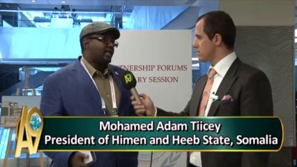Mohamed Adam Tiicey, President of Himen and Heeb State, Somalia