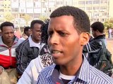 Тысячи нелегалов из Африки протестуют в Тель-Авиве