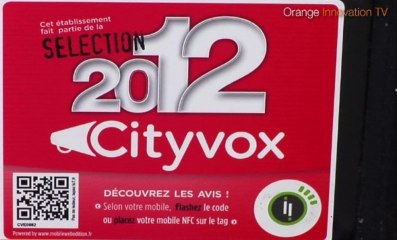 le NFC rend les vitrines des restaurants Cityvox interactives