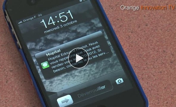 le rappel de rendez-vous médicaux par sms aux Hospices Civils de Lyon