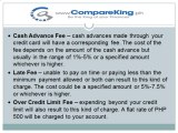 Credit Card Fees, Charges and Taxes!  CompareKing.ph