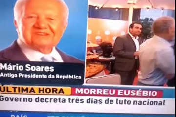 Mário Soares fala que Eusébio tinha pouca cultura e bebia muito whisky