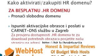 Izrada web stranica - Kako i gdje zakupiti .HR domenu i hosting