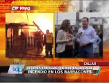 Callao: Más de 70 familias damnificadas por incendio en Los Barracones