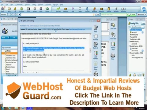 Benoit Deschenes admits that he was with another hosting company