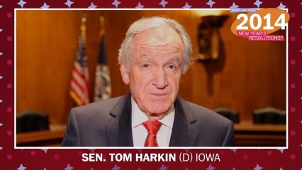 What are Sen. Tom Harkin&apos;s New Year&apos;s resolutions?