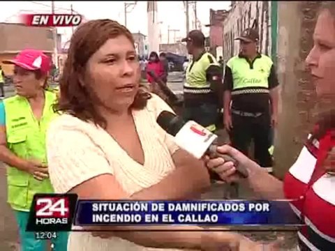 Callao: damnificados por incendio claman ayuda tras perder sus pertenencias