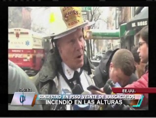 EEUU: Incendio en un rascacielos de Manhattan dejó un muerto y ocho heridos