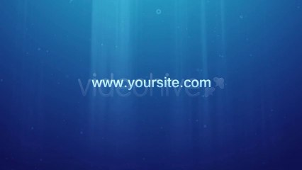 Underwater Logo Reveal and Dispersion - After Effects Template