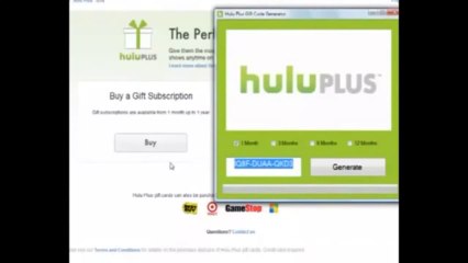 Hulu Plus Gift Code Generator January 2014 WORKING