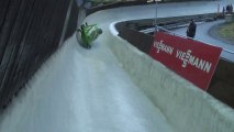 Australian bobsled crashed