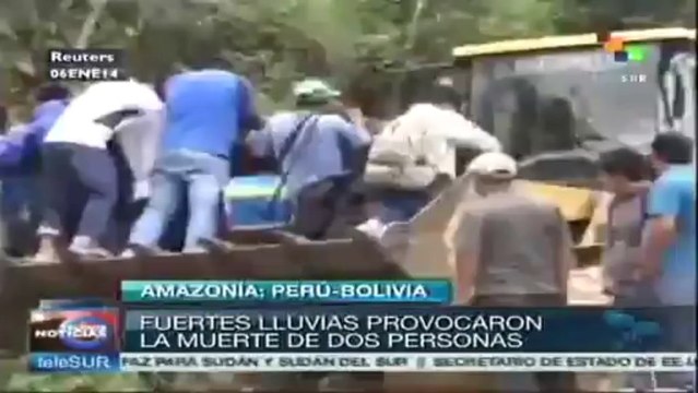 Fuertes lluvias en Amazonía peruana y boliviana, hay 2 muertos