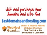 Fast Domain and Hosting - register domains and build websites from scratch