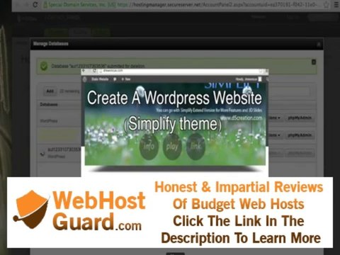 How to delete a MySQL Database on GoDaddy Hosting