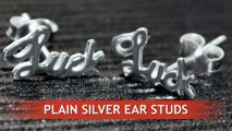 925 Sterling Silver Plain Stud Earrings - wholesale prices