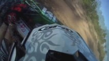 Kx250 Big Dirt Bike Accident - Helmet Gets Broken