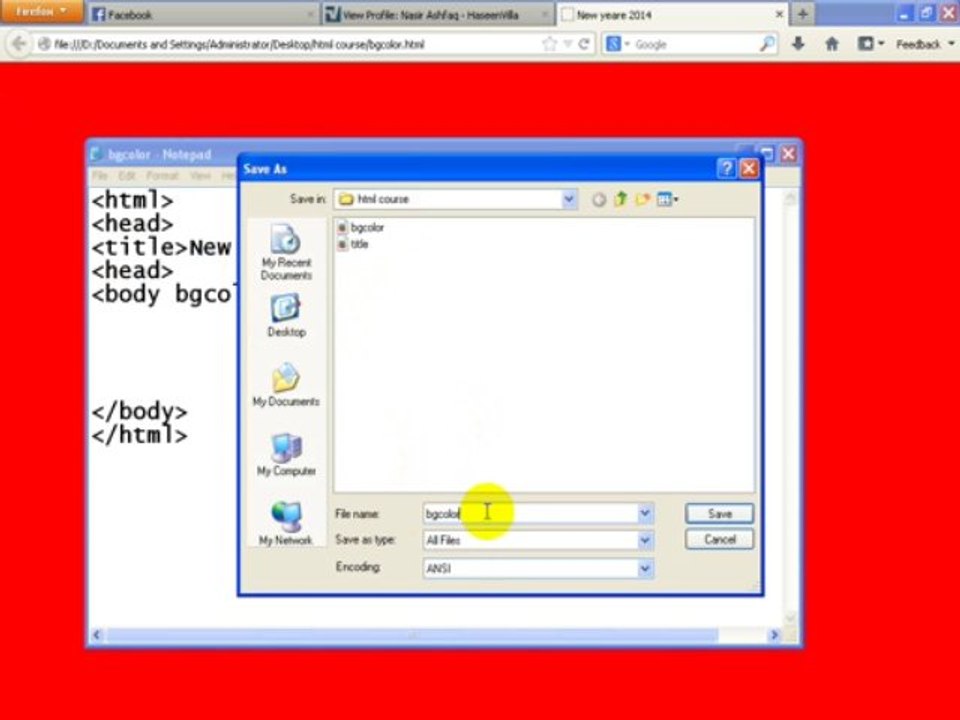 html tutroral class 2