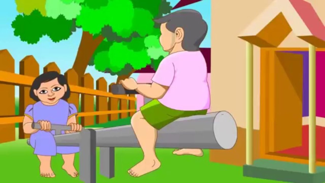 Seesaw up and down nursery rhyme