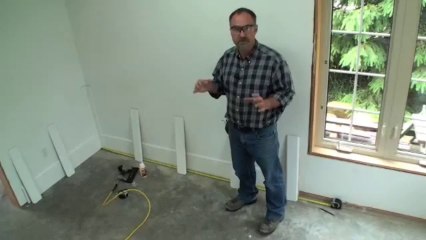 Wall Paneled Wainscoting Kit Installation - Step 6 (Stile Spacing)