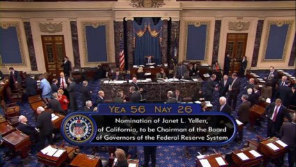 Senado aprova Yellen para presidência do Fed