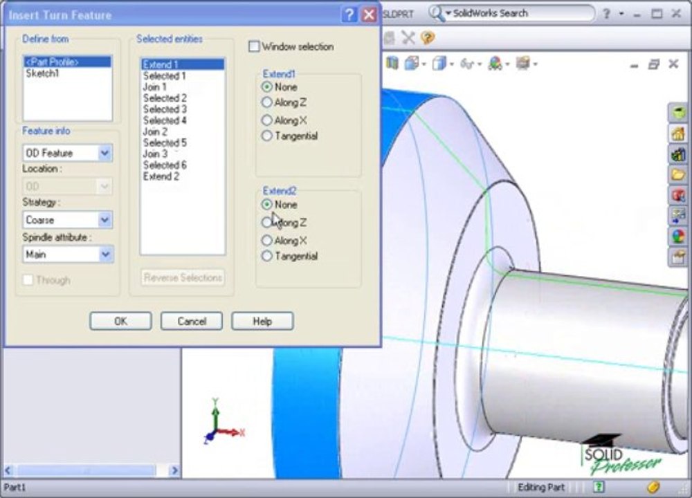 2-7 Turning - Define Features Interactively (CAMWorks Tutorials)