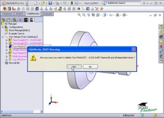 2-8 Turning -Generating an Operation Plan (CAMWorks Tutorials)