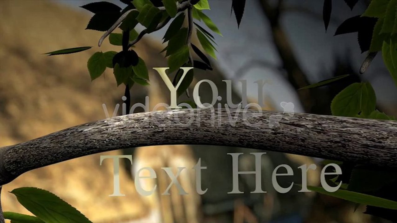 Green Branch Logo Opener - After Effects Template