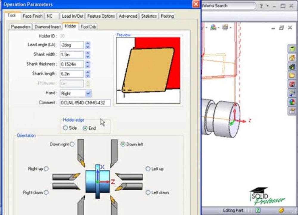 2-11 Turning -Tool Adjustments (CAMWorks Tutorials)