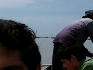 Boat on the mud in Thailand