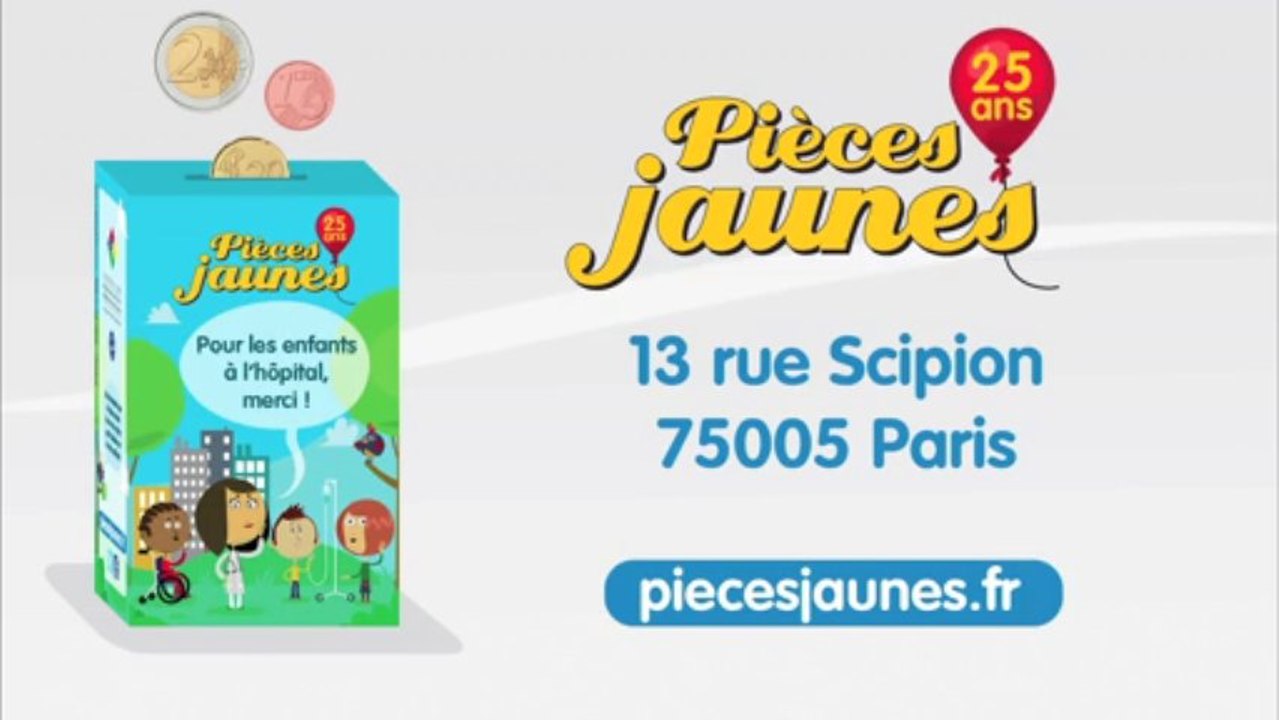 25 ans Pièces Jaunes - retirez votre tirelire