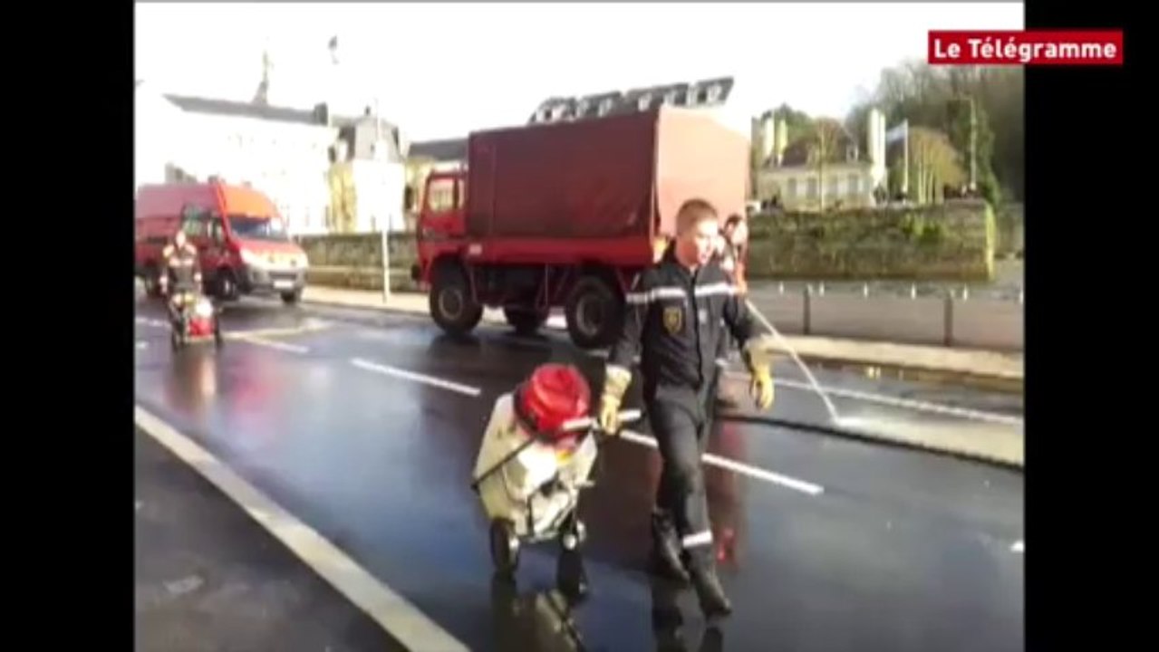 Quimperlé. Crues : le nettoyage commence