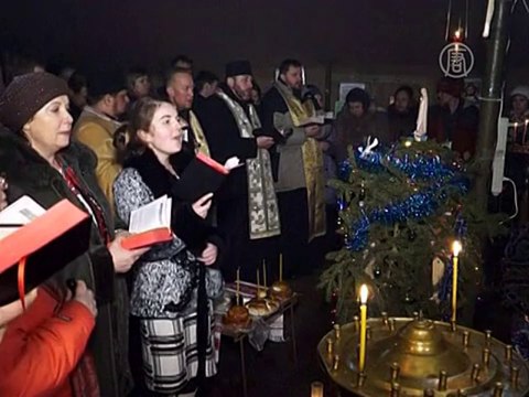 Как на Евромайдане отметили Рождество