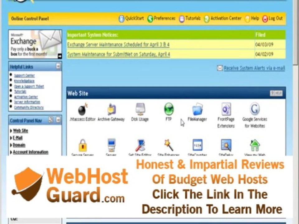 Fatcow Web Hosting Review and Tour