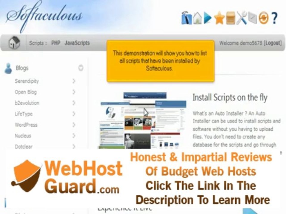 Softaculous allscripts installed web hosting giganetwebhosting.com