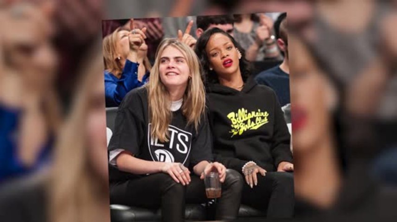 Rihanna Takes Cara Delevingne to Her First Basketball Game