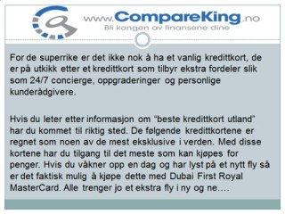 Leter du etter beste kredittkort utland?