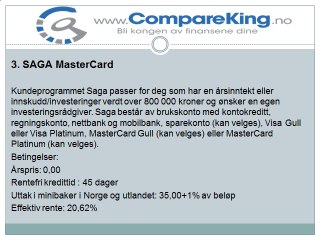 Er du på utkikk etter et DNB kredittkort? Les mer på CompareKing.no