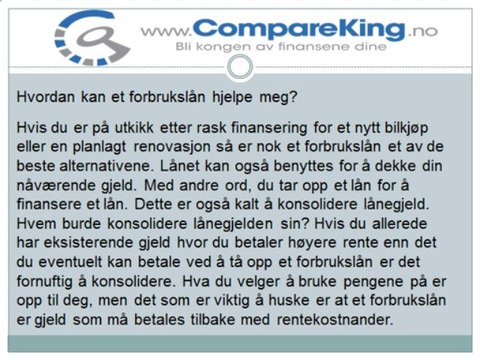Hva er det beste forbrukslånet og hvordan kan det hjelpe deg?