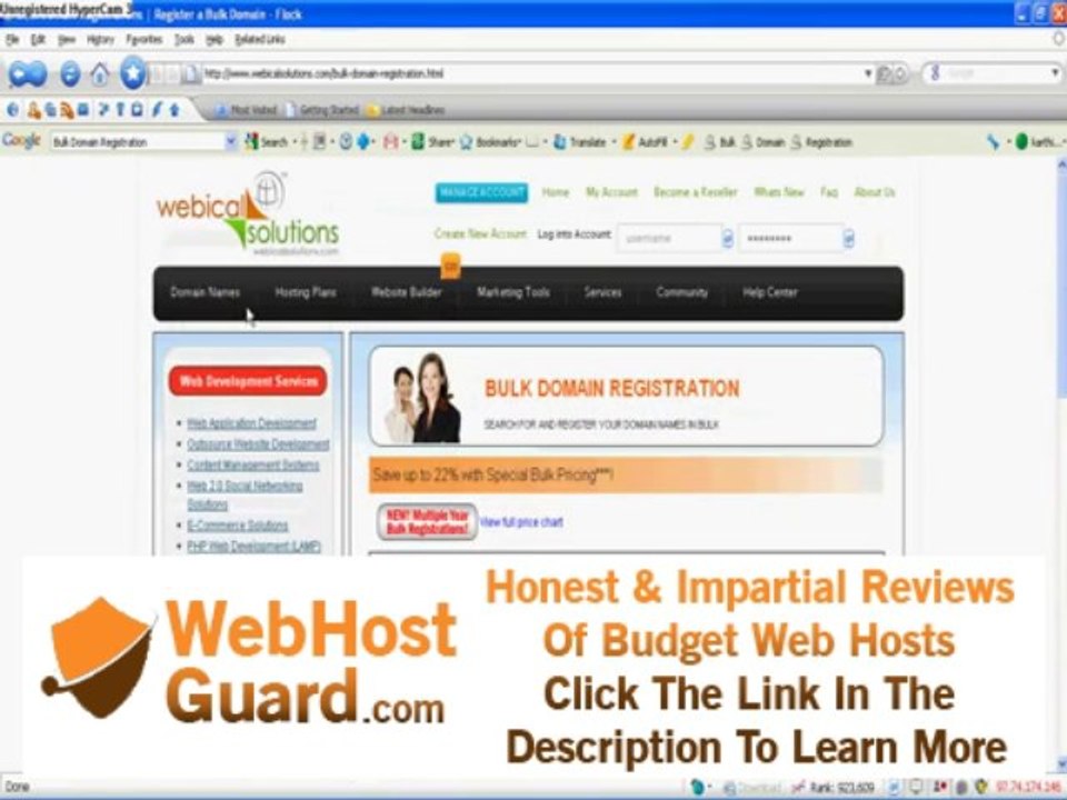 webicalsolutions.com providing Cheap Web Hosting & Domain Registration