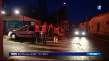Manifestation devant la Caserne Battesti à Mérignac (33)