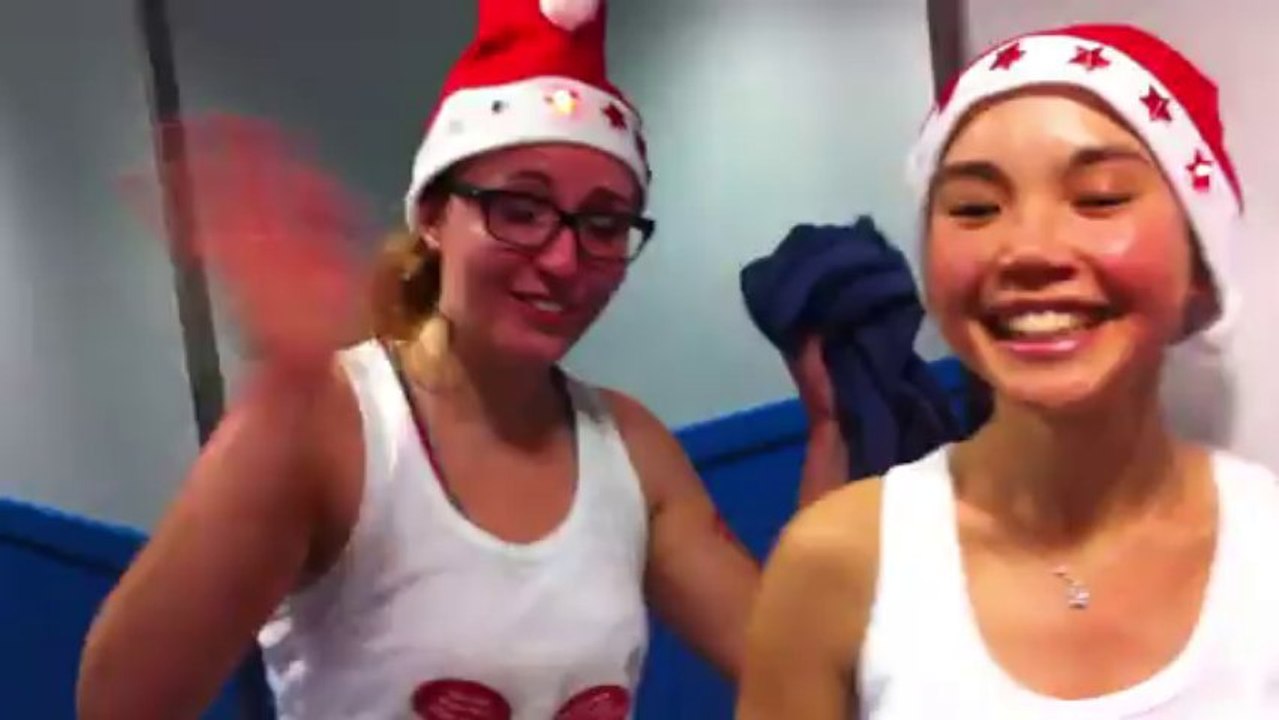 Les filles du LSC Gym Pleine Forme fêtent Noël et les professeurs
