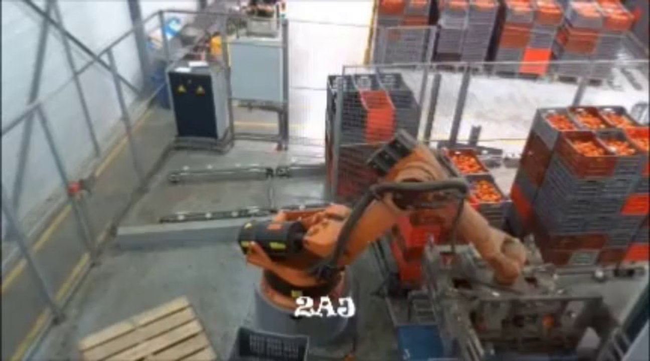 1 seul Robot Kuka pour 4 opérations dans l'alimentaire