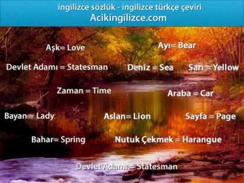 İngilizce Türkçe Çeviri Diyalog