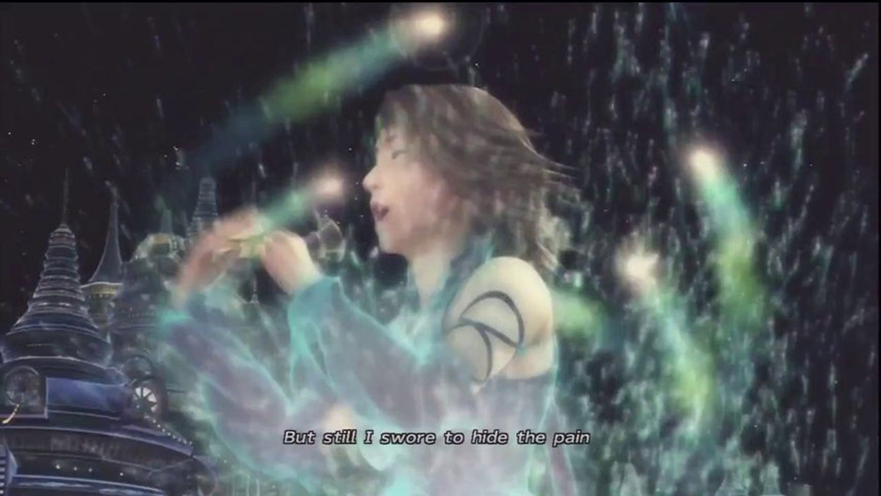 Final Fantasy X-2 HD Remaster (English subs part 077) Yuna   Lenne sing  1000 words