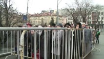 Orthodox Russians queue for rare sight of Greek relics