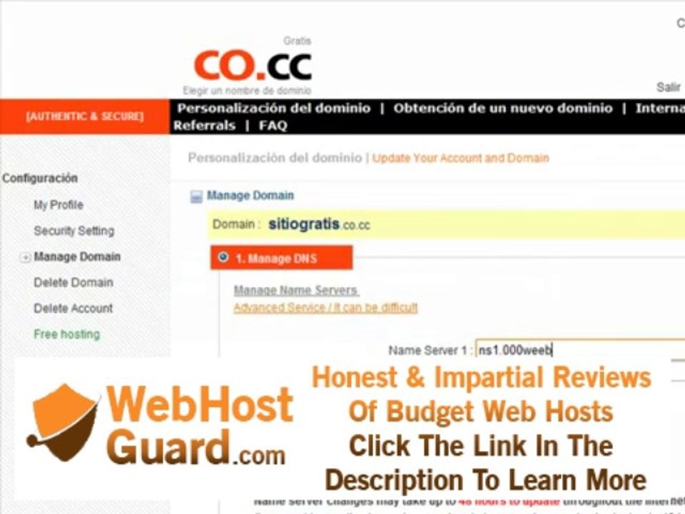 sitio gratis,dominio gratis,  hosting gratis