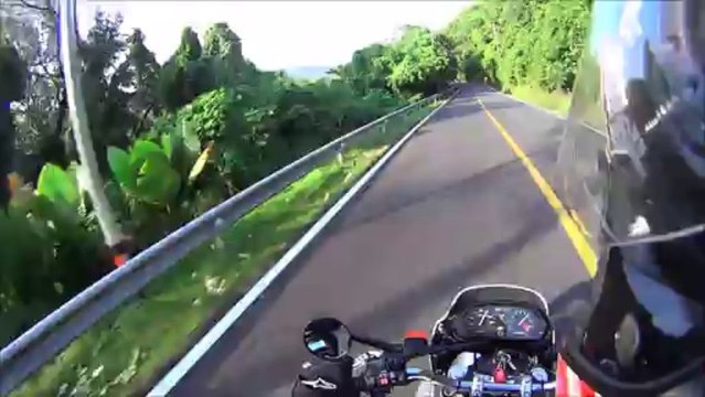 Taming the Dragon at Promthep Cape, Phuket on Honda AX-1